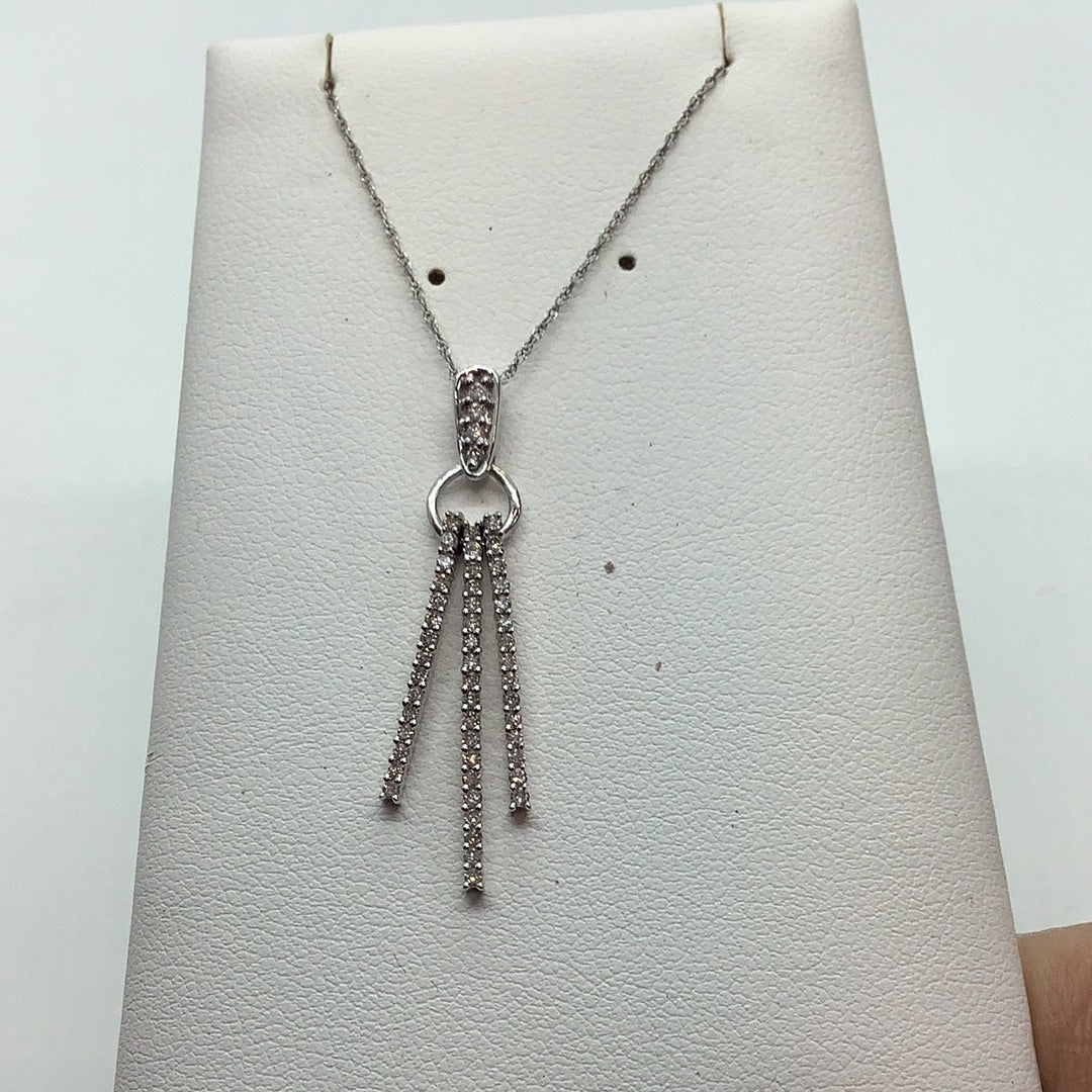 Diamond dangle pendant