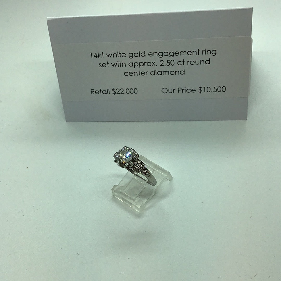 Diamond engagement ring 2.5 ct