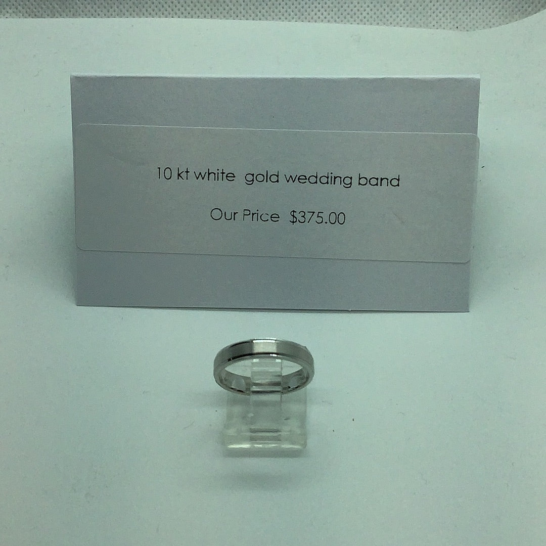 White gold wedding band