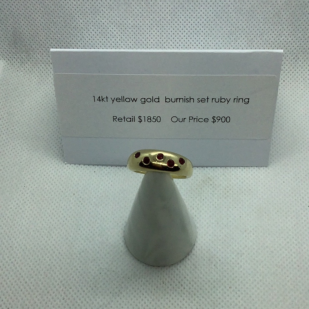 Gold and ruby ring