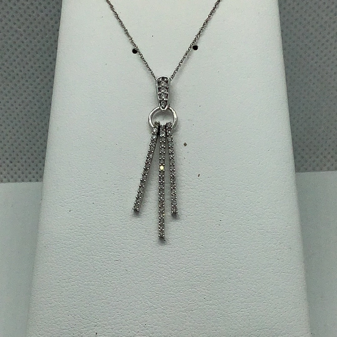 Diamond dangle pendant