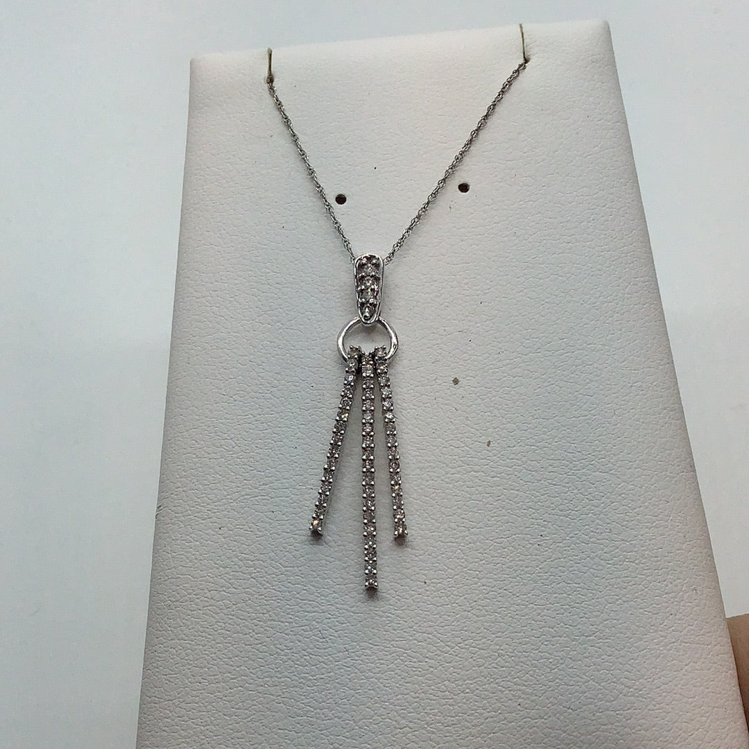 Diamond dangle pendant