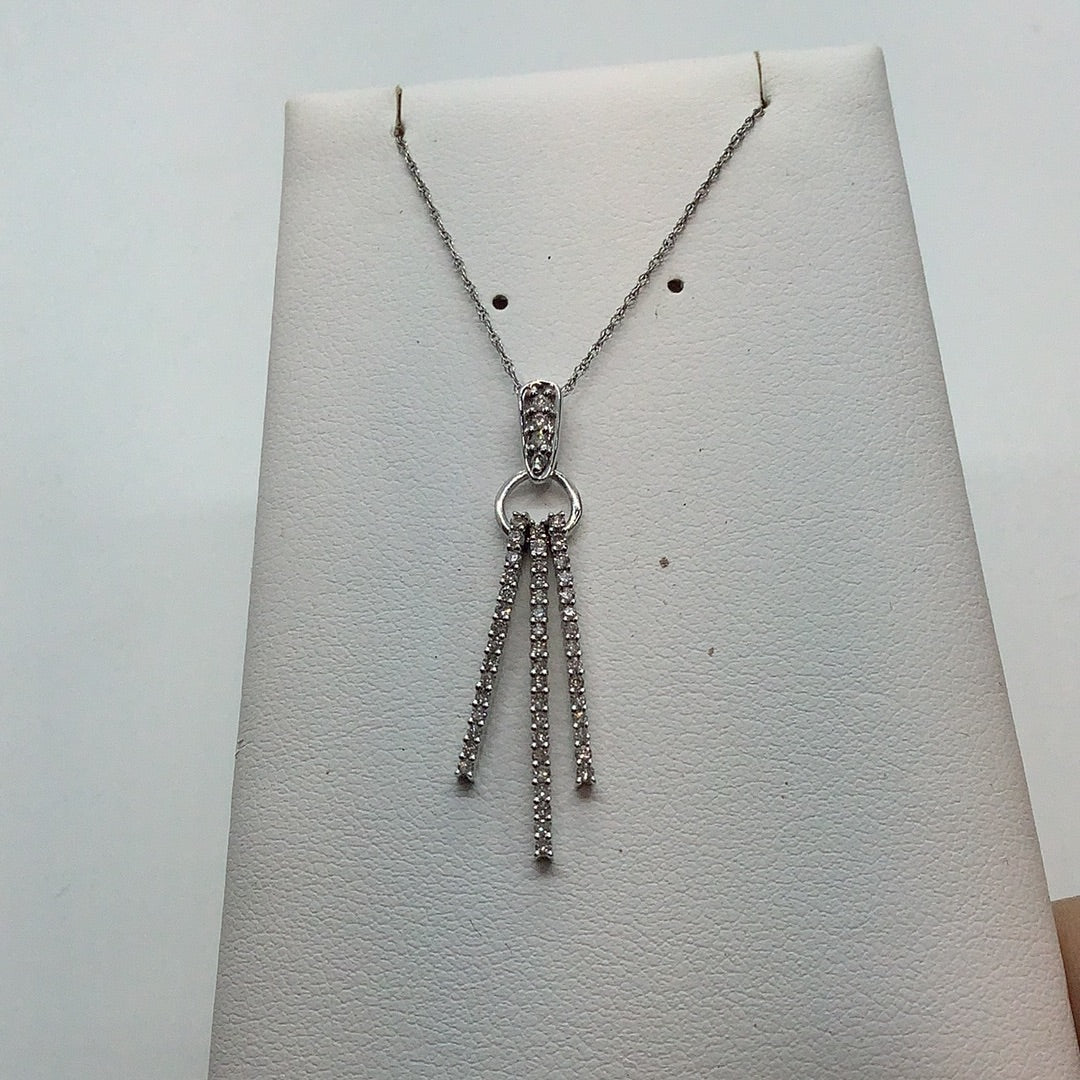Diamond dangle pendant