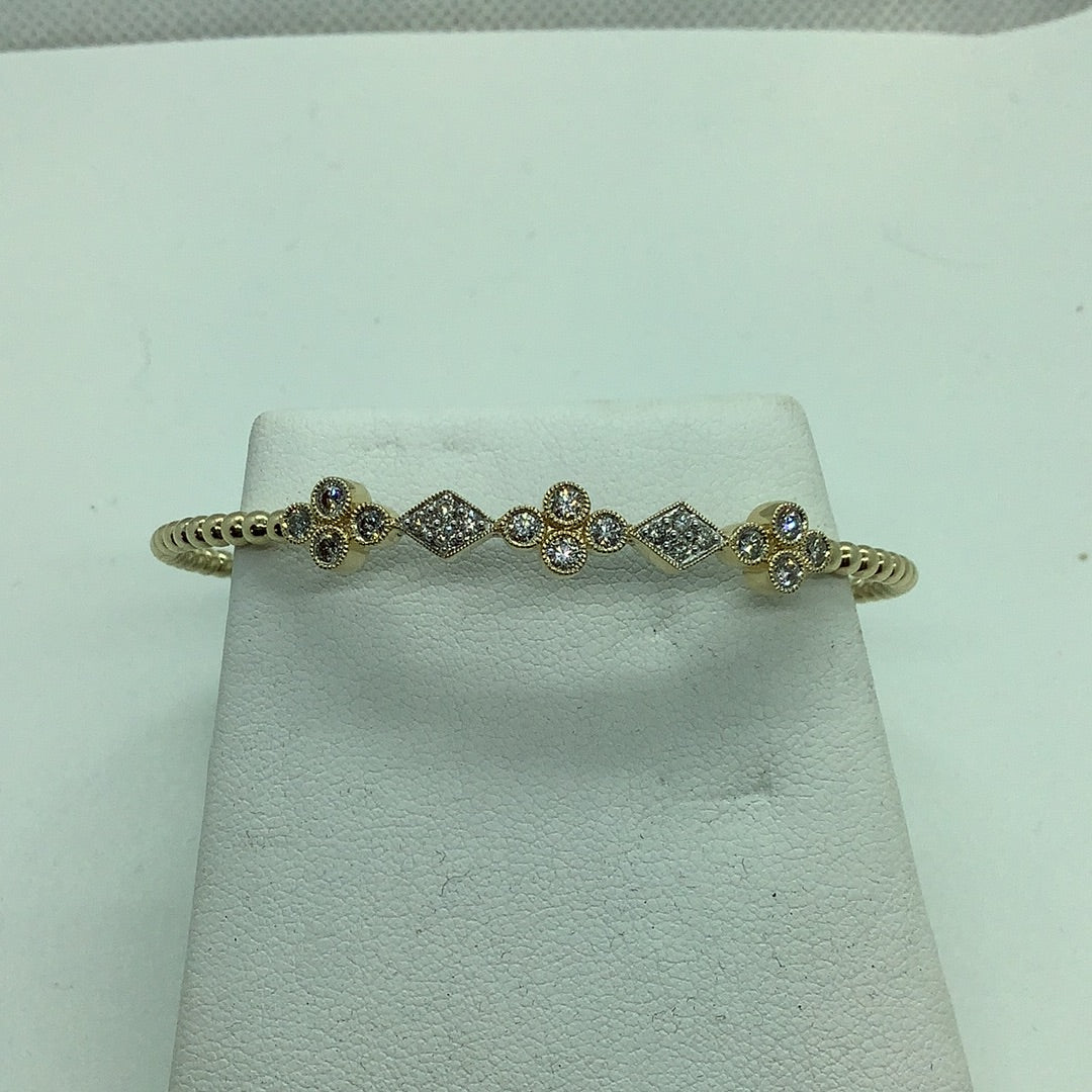 Diamond bangle bracelet