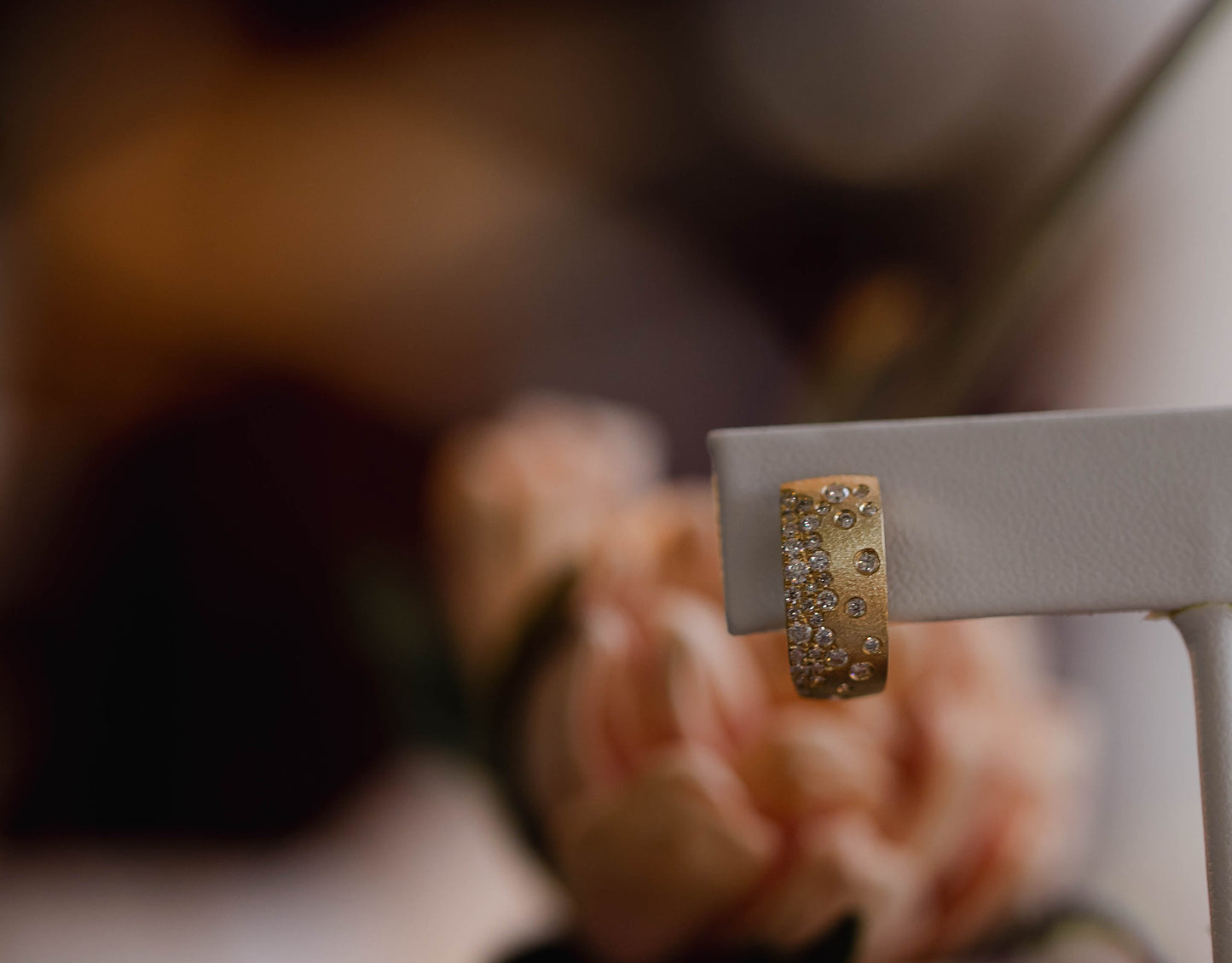 Diamond Confetti Hoop earrings