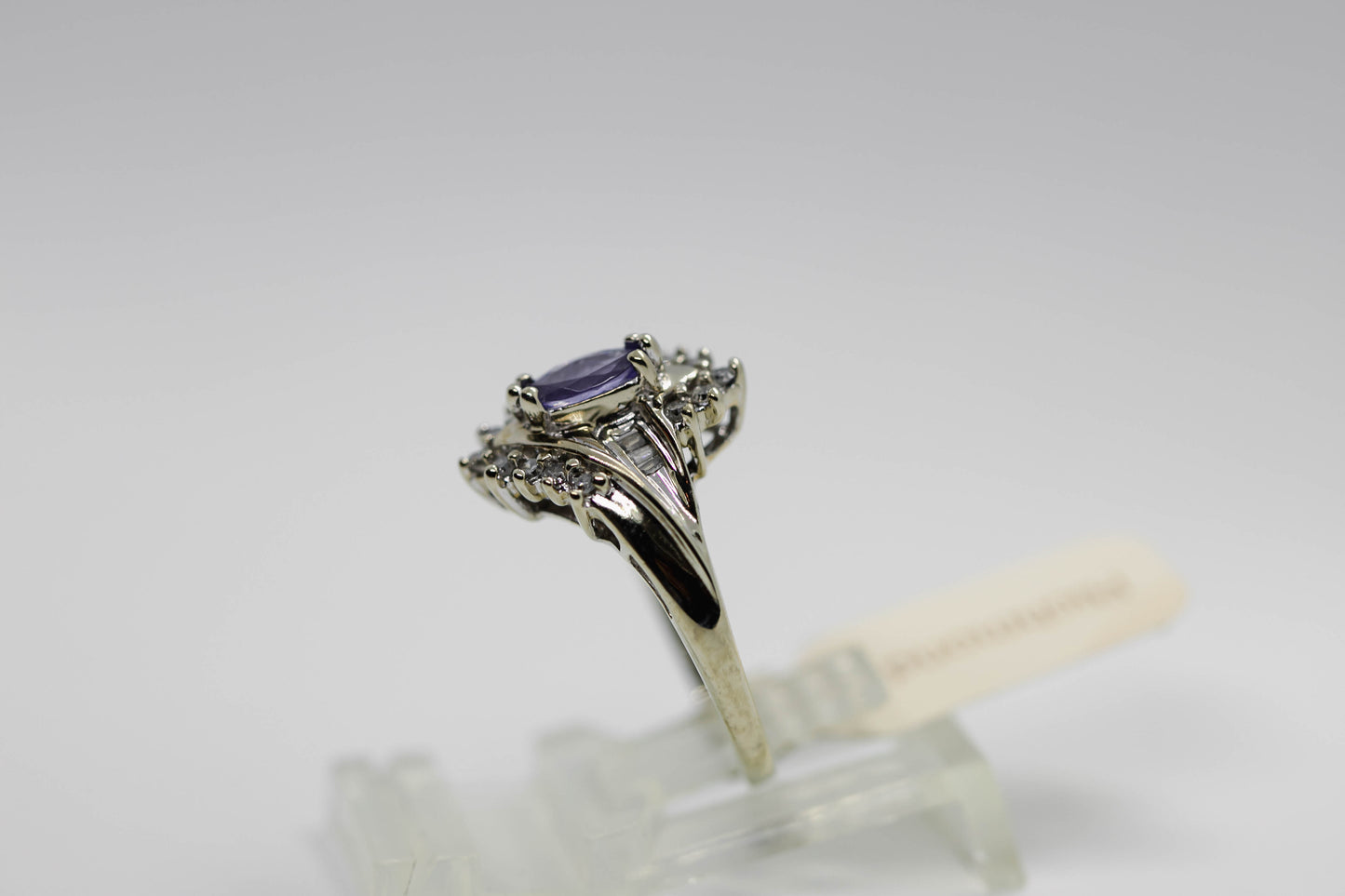 White gold and tanzanite ring