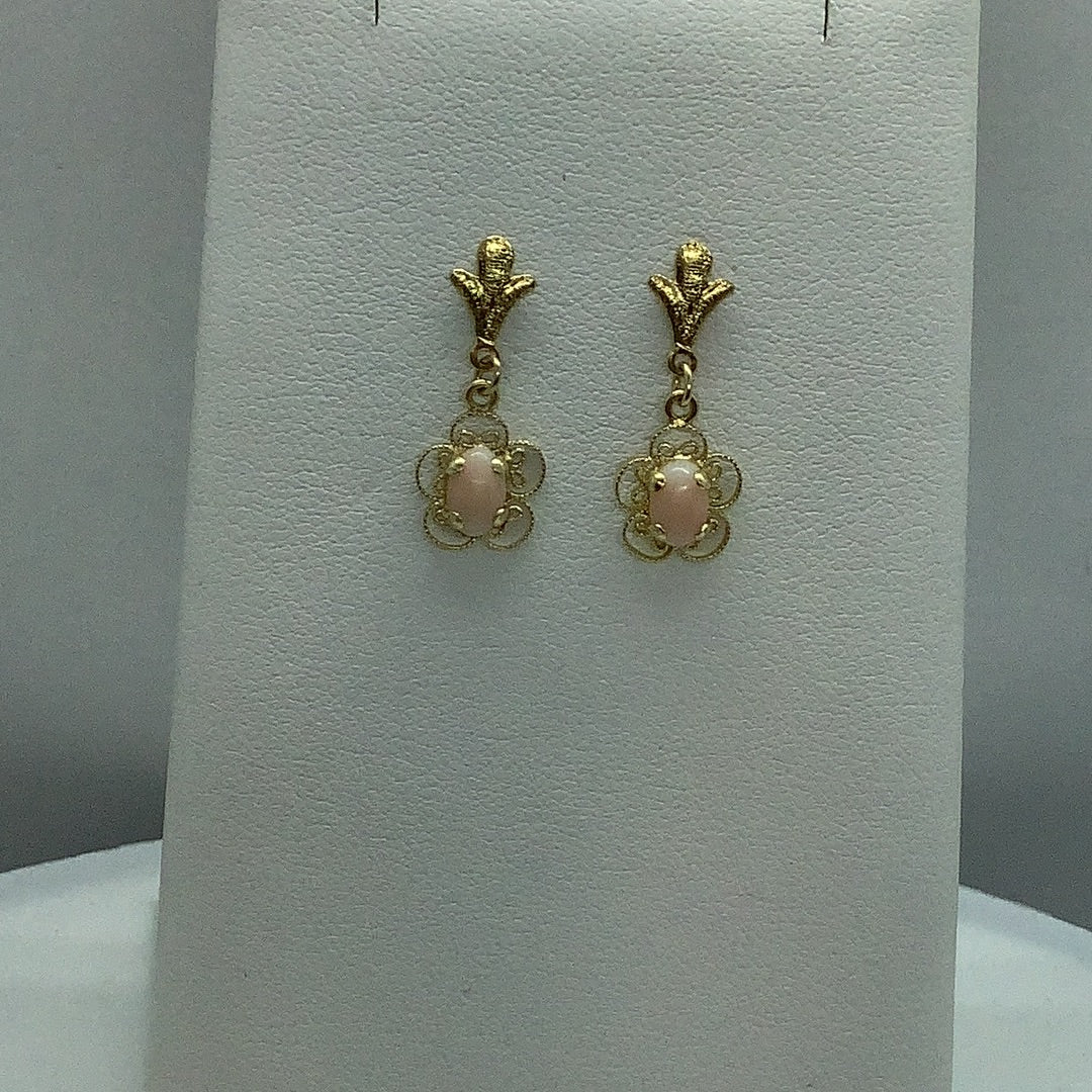 Coral earrings