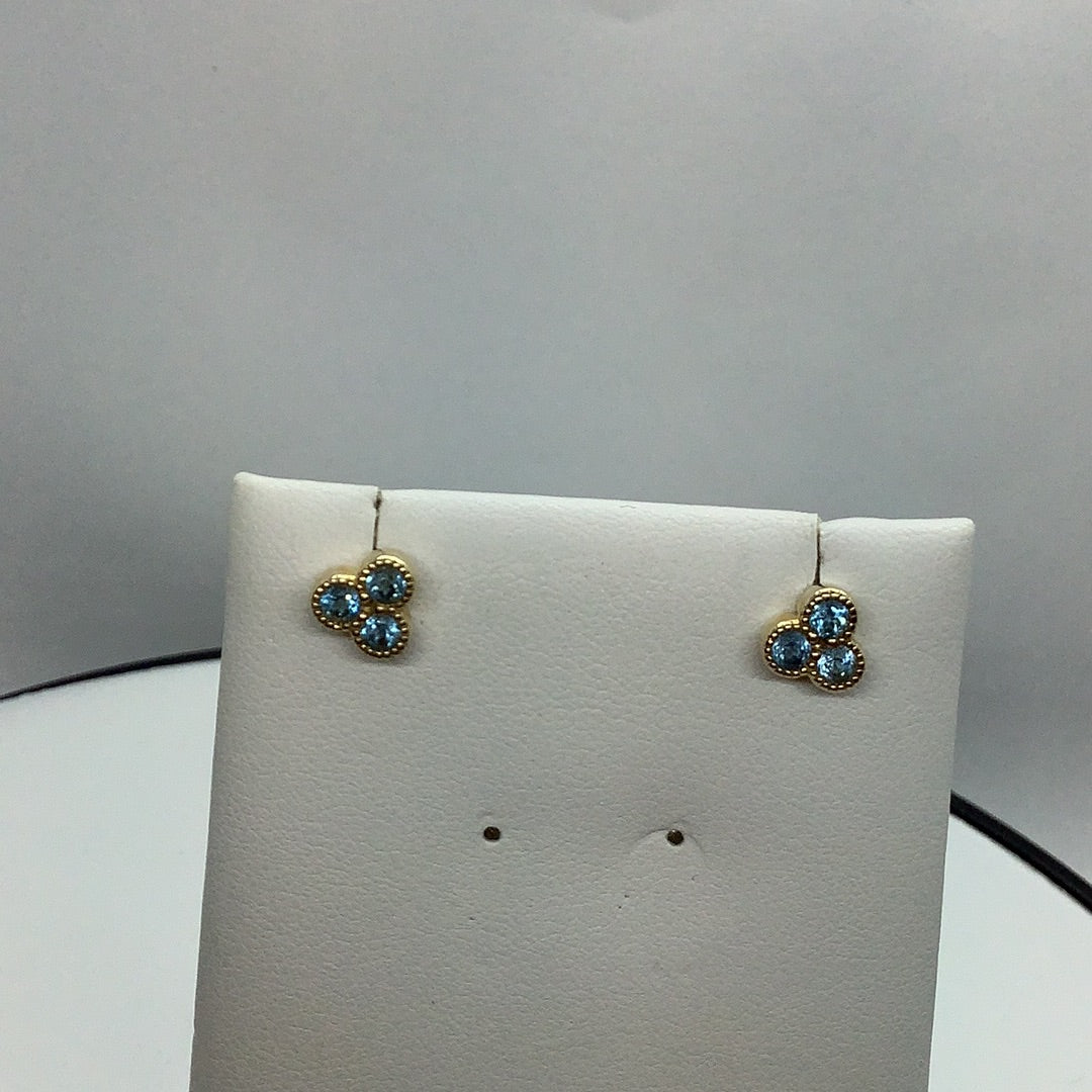 Blue topaz earrings