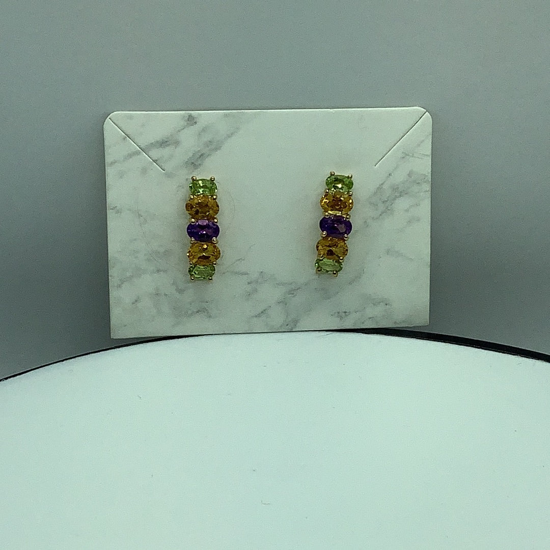 Gemstone earrings