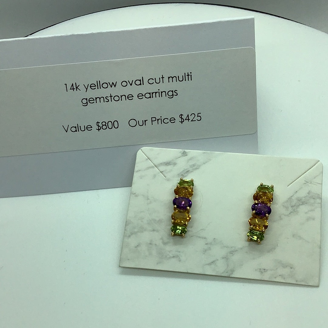 Gemstone earrings