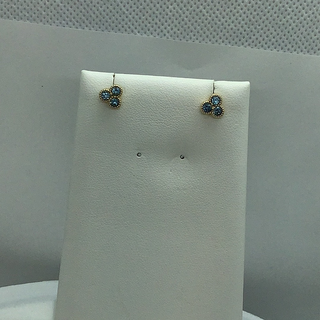 Blue topaz earrings