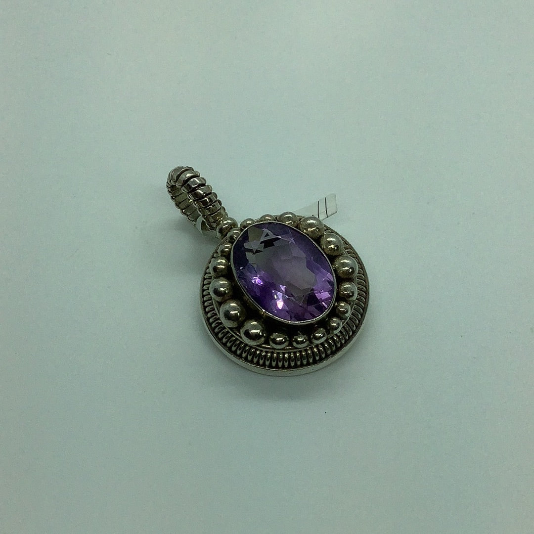 Sterling Amethyst pendant