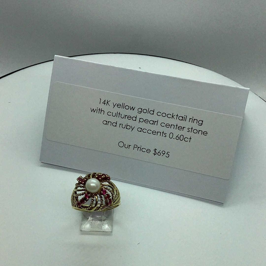 Pearl and Ruby ring