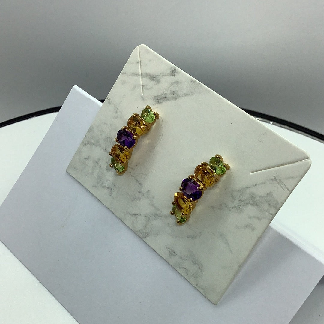 Gemstone earrings