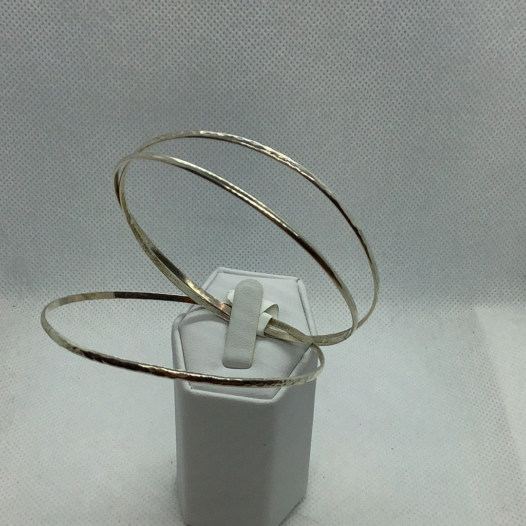 Sterling bangle bracelet,set of 3