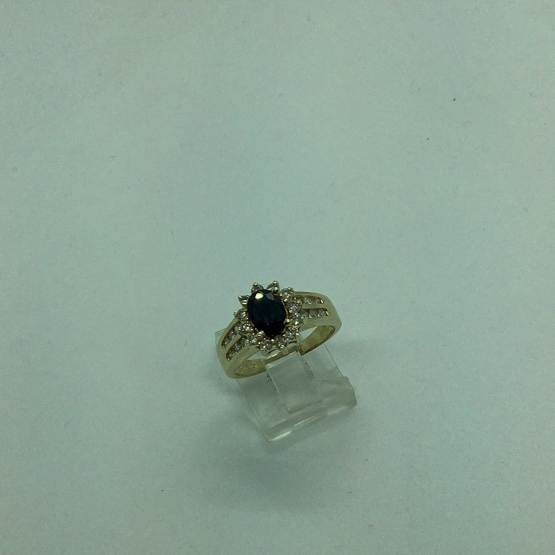 Sapphire and diamond ring
