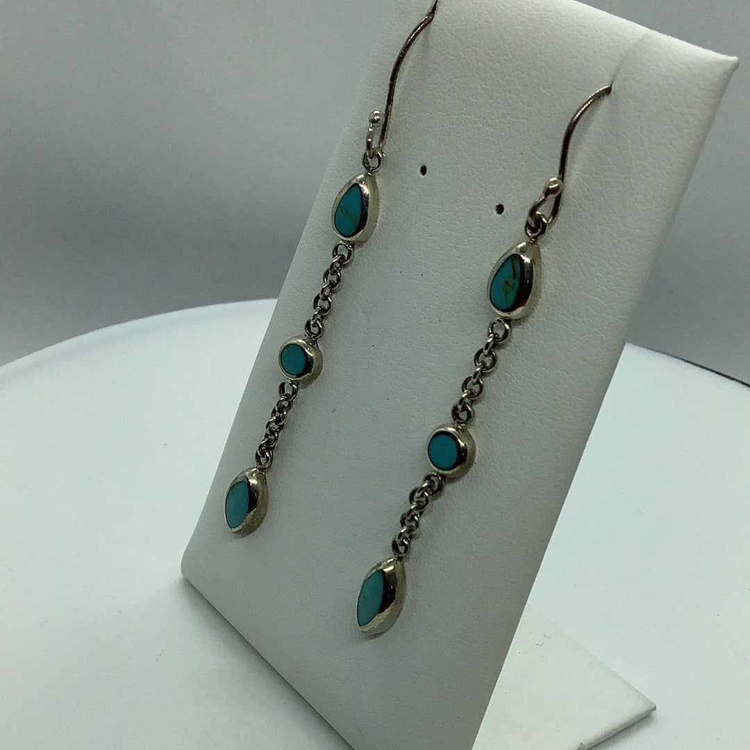 Sterling and turquoise earrings