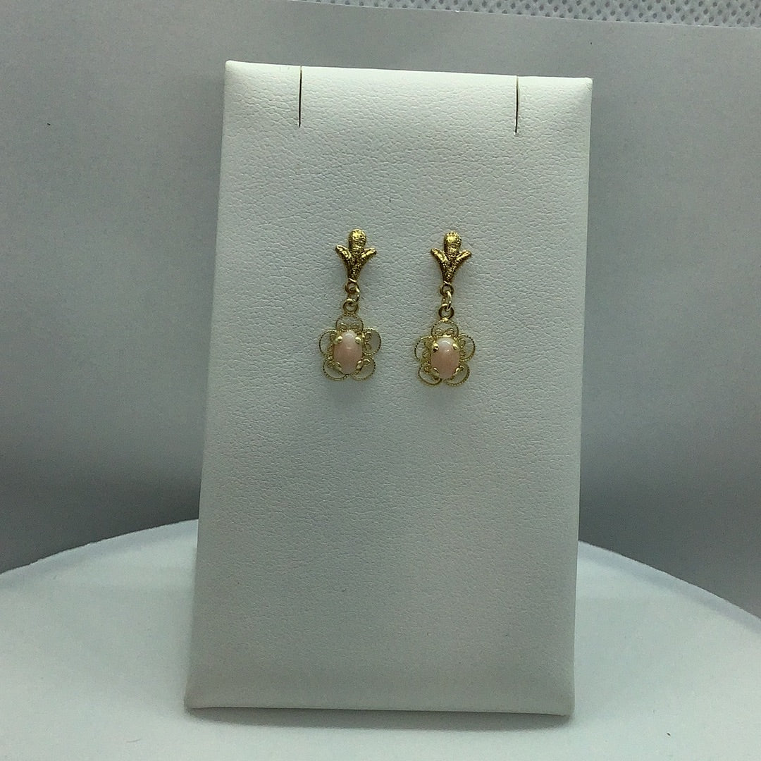 Coral earrings
