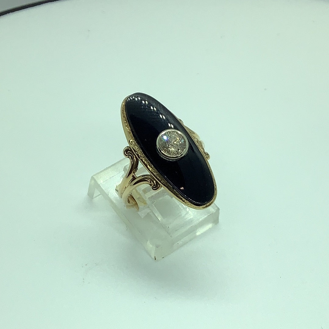 Black onyx ring