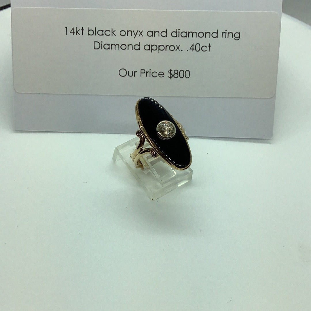 Black onyx ring
