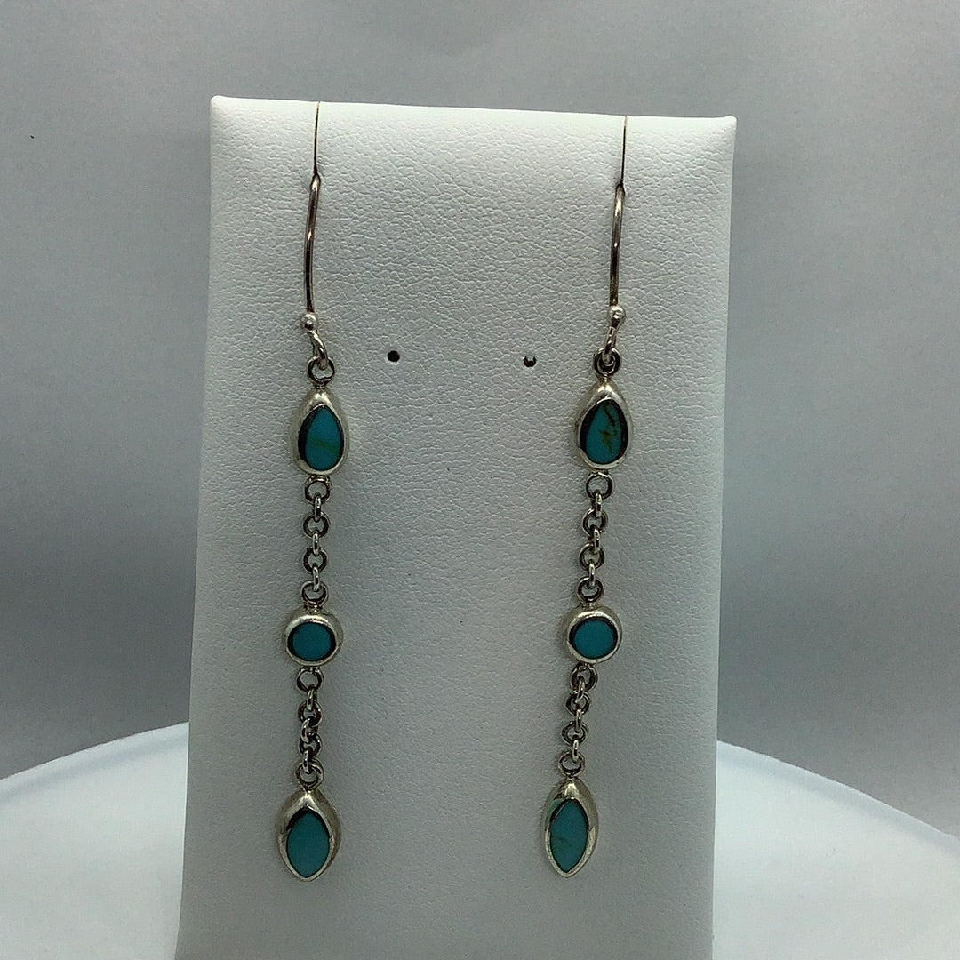 Sterling and turquoise earrings