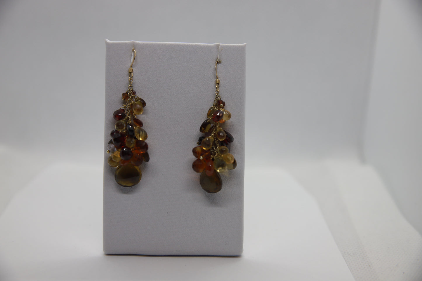 Gemstone Tassel Earrings