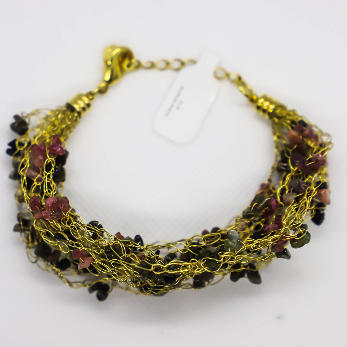 Handmade mixed tanzanite beaded bracelet