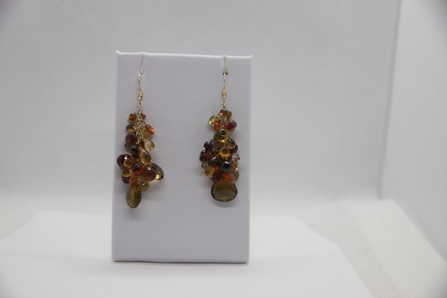 Gemstone Tassel Earrings
