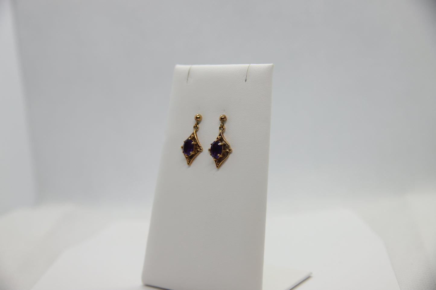 Vintage Amethyst Drop Earrings