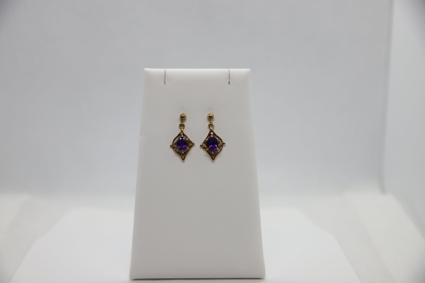 Vintage Amethyst Drop Earrings