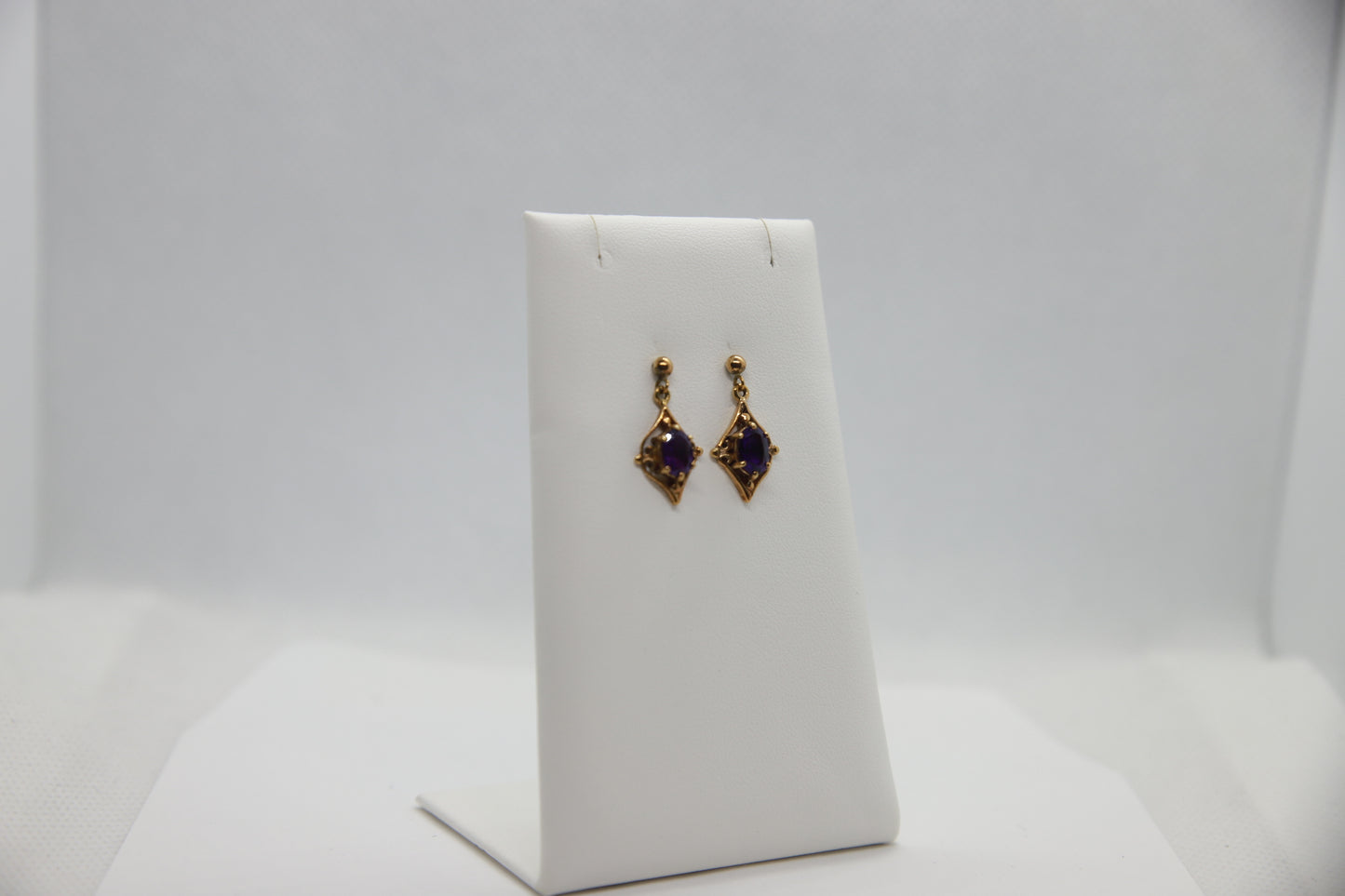 Vintage Amethyst Drop Earrings