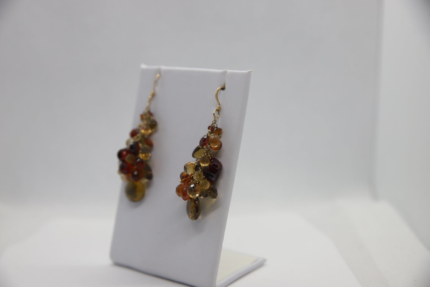 Gemstone Tassel Earrings