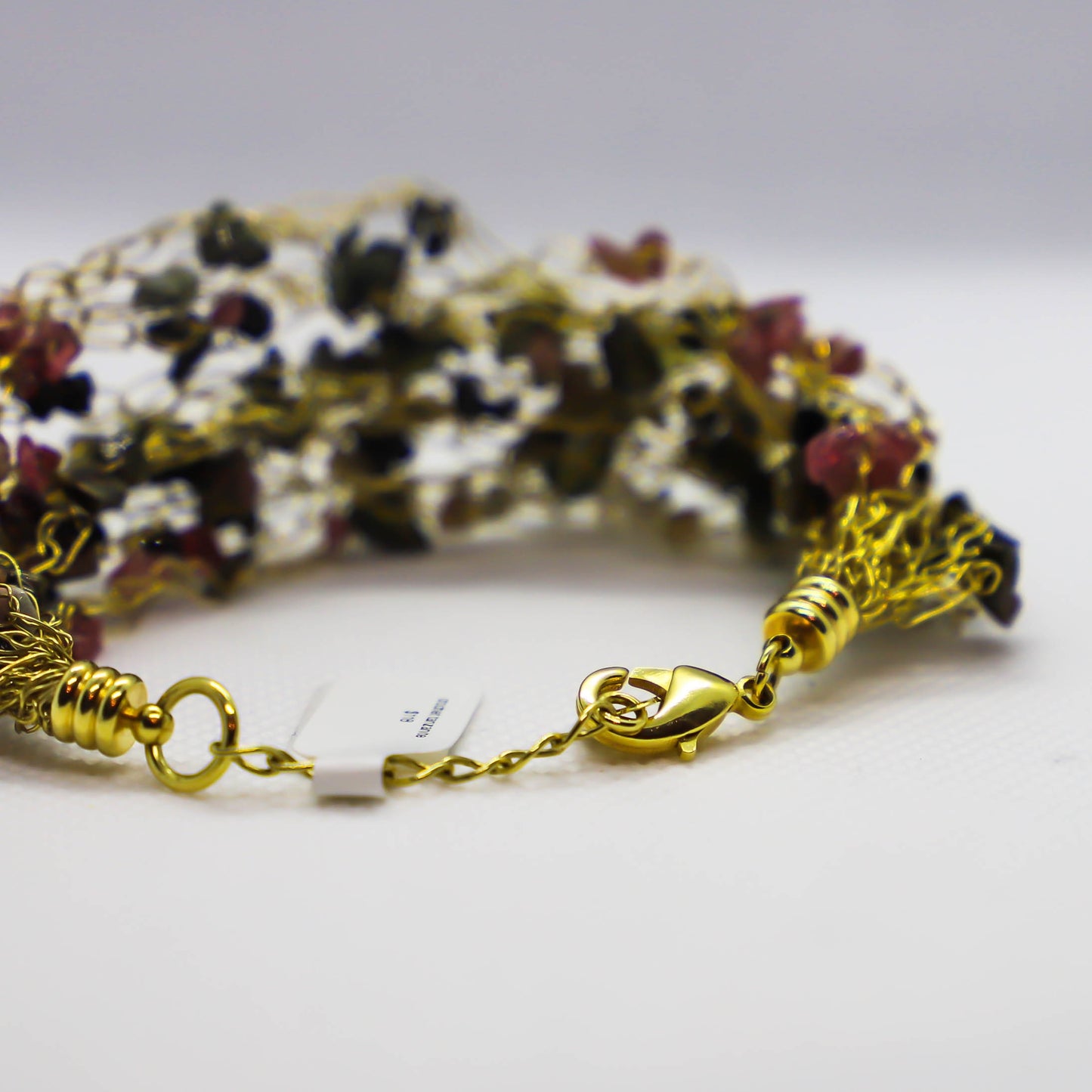 Handmade mixed tanzanite beaded bracelet