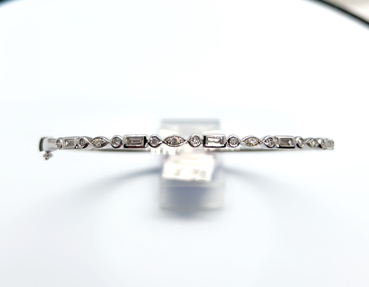 Diamond bangle bracelet