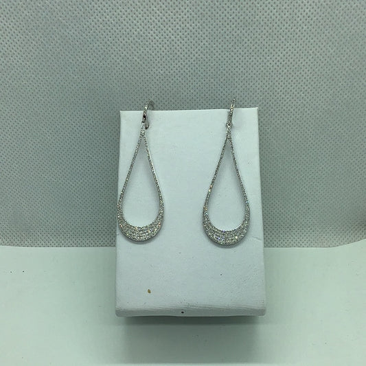 Fancy diamond drop earrings