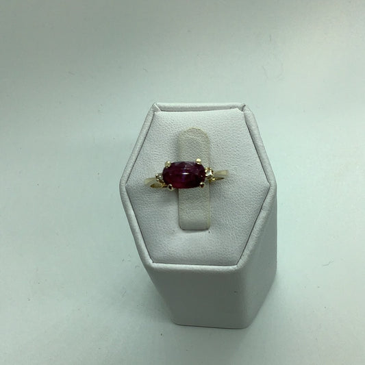 Ruby and diamond ring