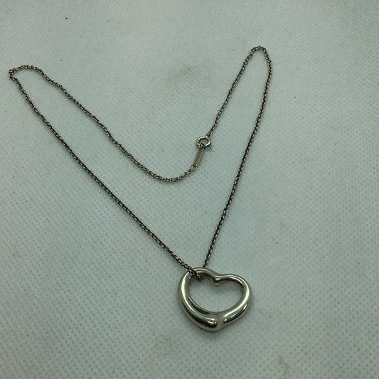Sterling Tiffany heart necklace