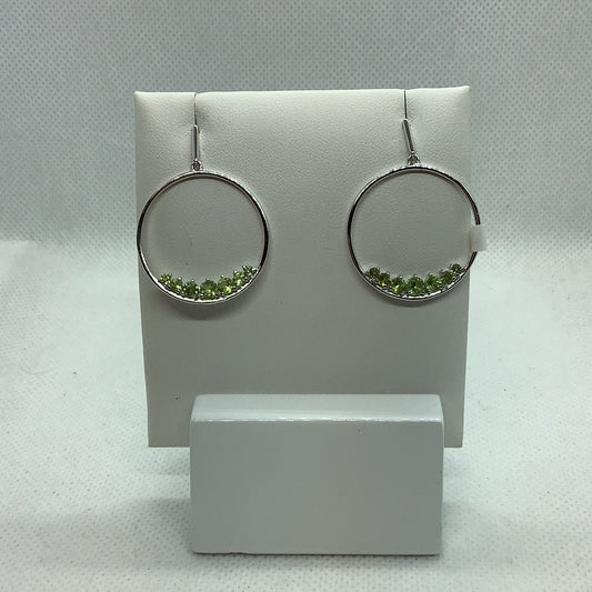 Peridot and Sterling earrings