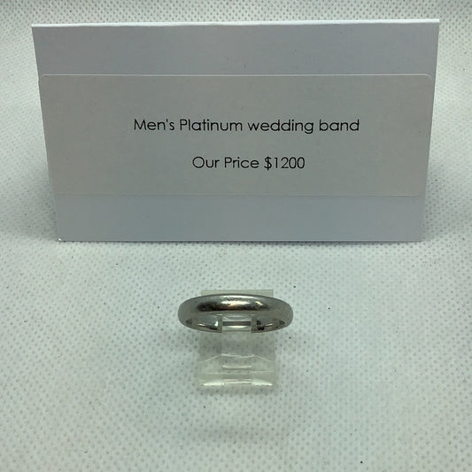 Platinum wedding band