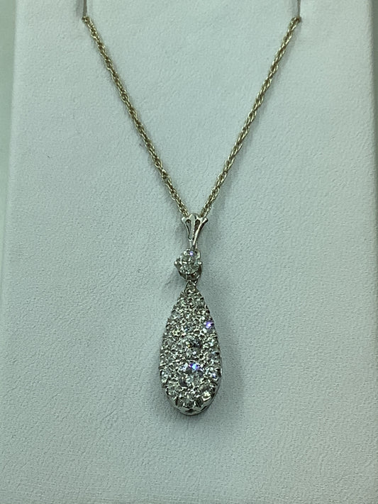 Diamond drop necklace