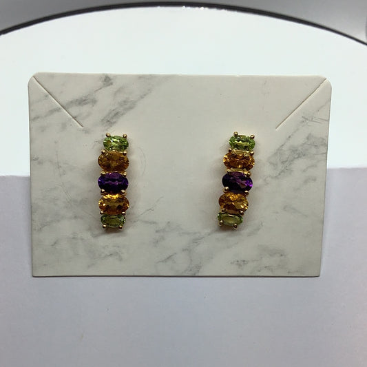 Gemstone earrings