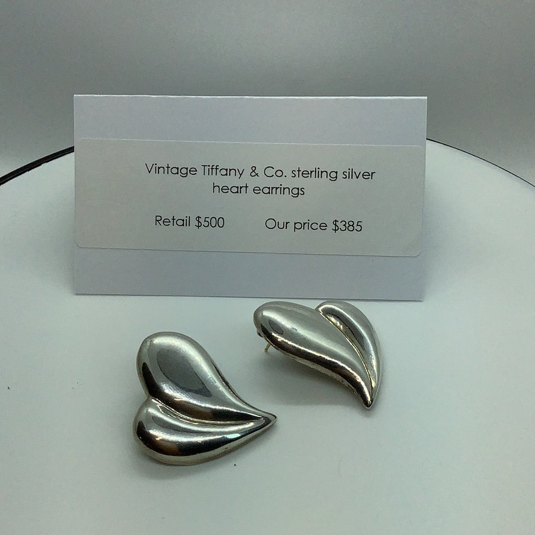Vintage Tiffany sterling earrings