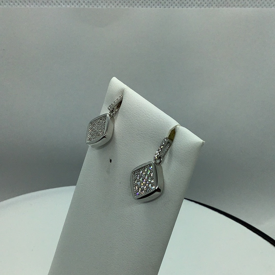 Sterling and CZ earrings
