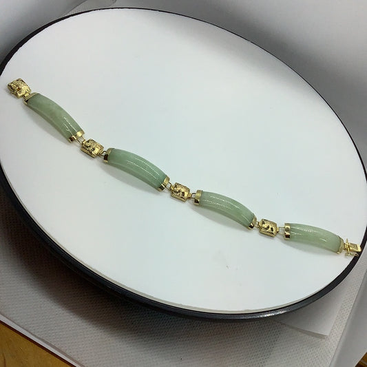 Jadeite link bracelet