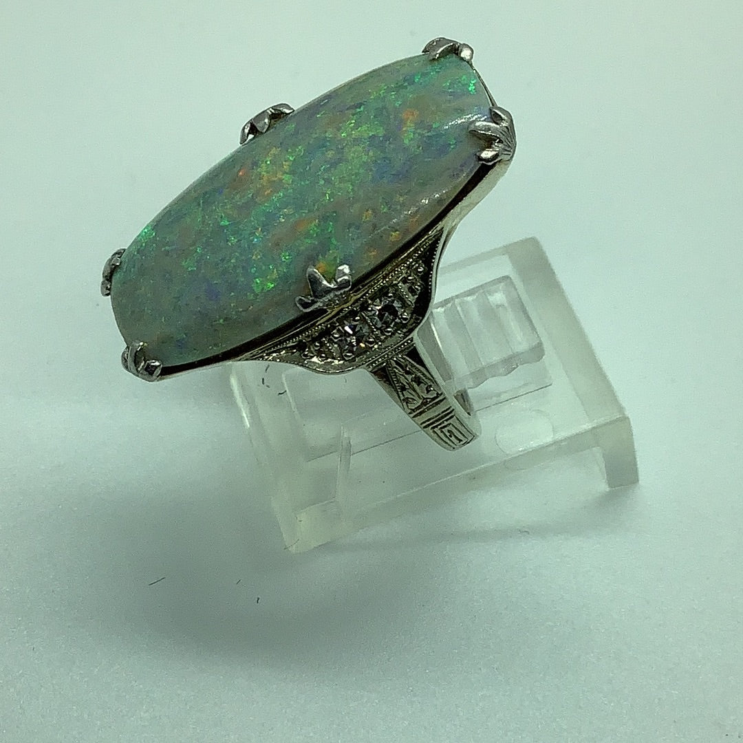 Antique opal ring