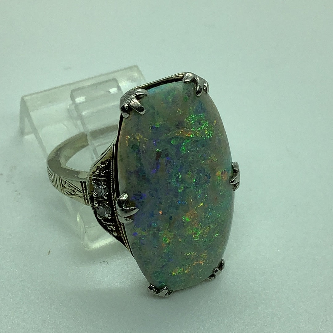 Antique opal ring