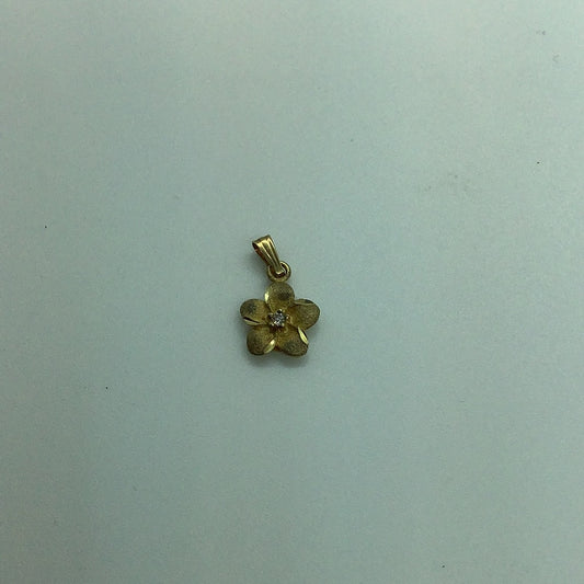 Gold flower pendant