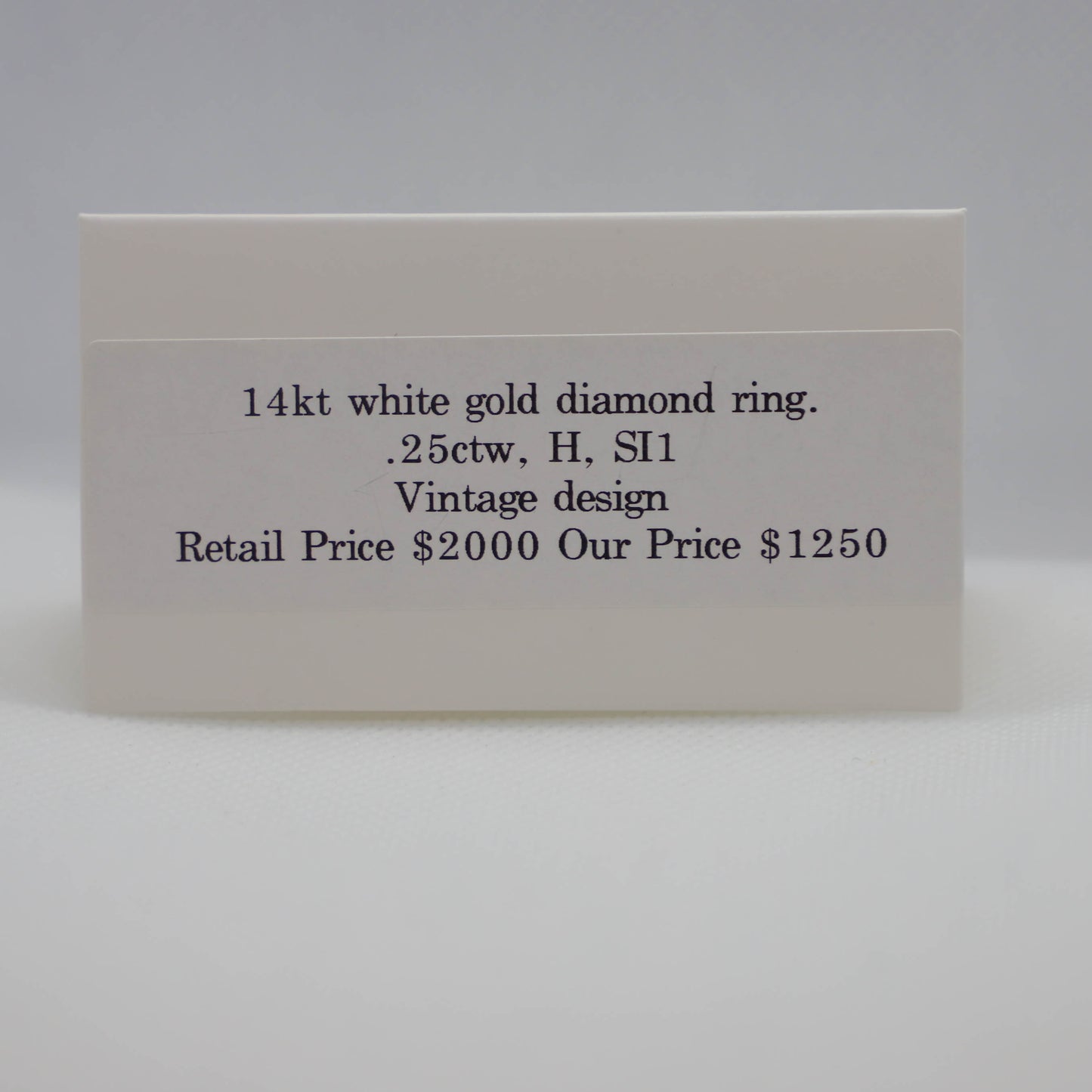 Vintage white gold ring