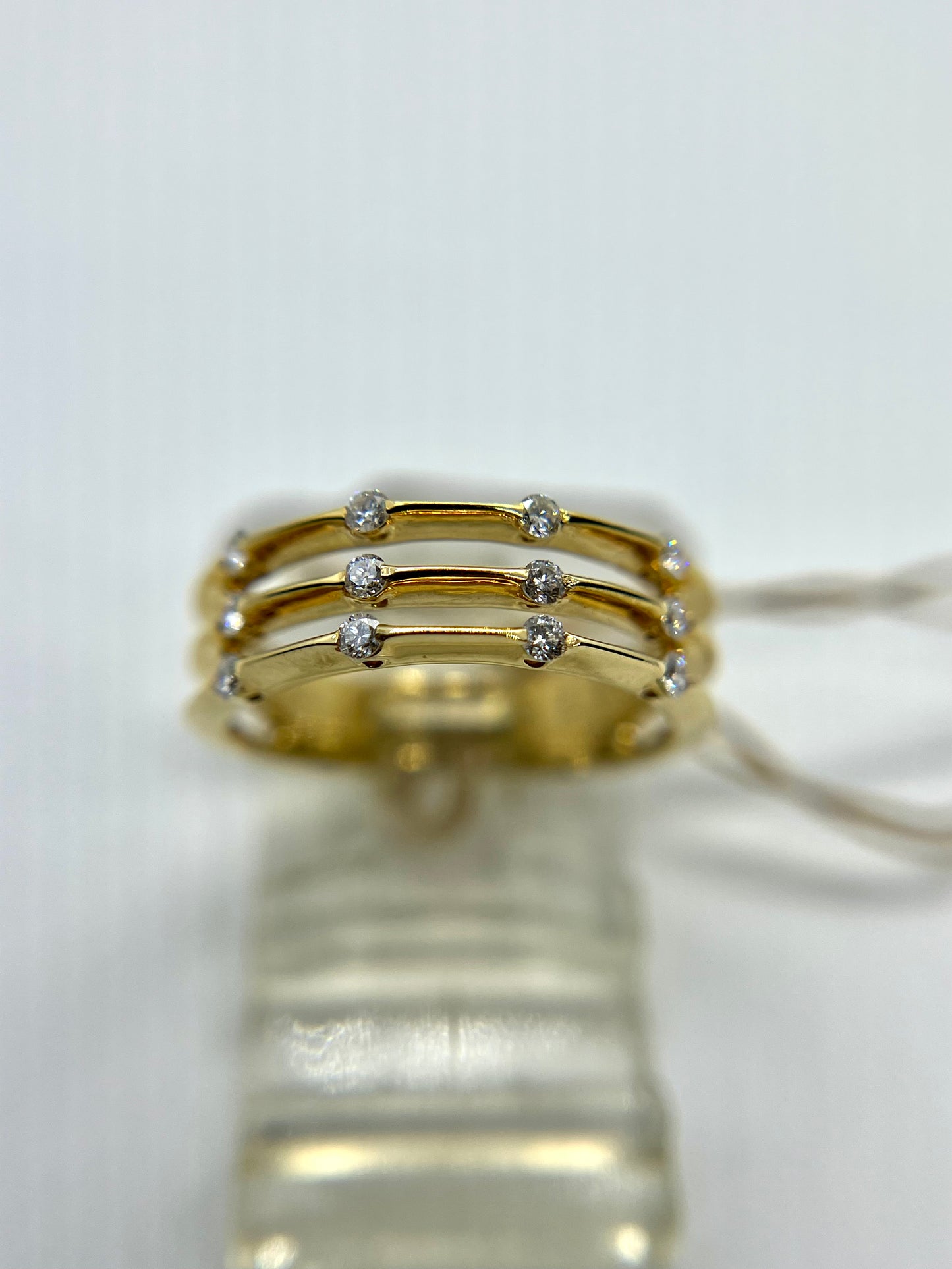 Diamond row ring