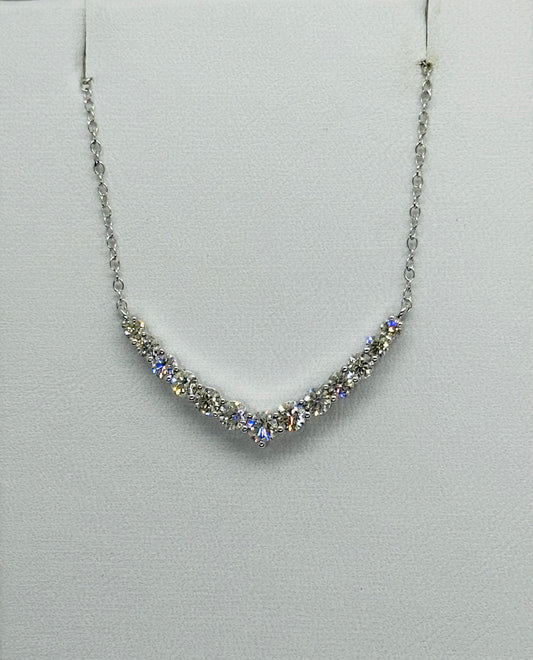 Diamond “V” Pendant